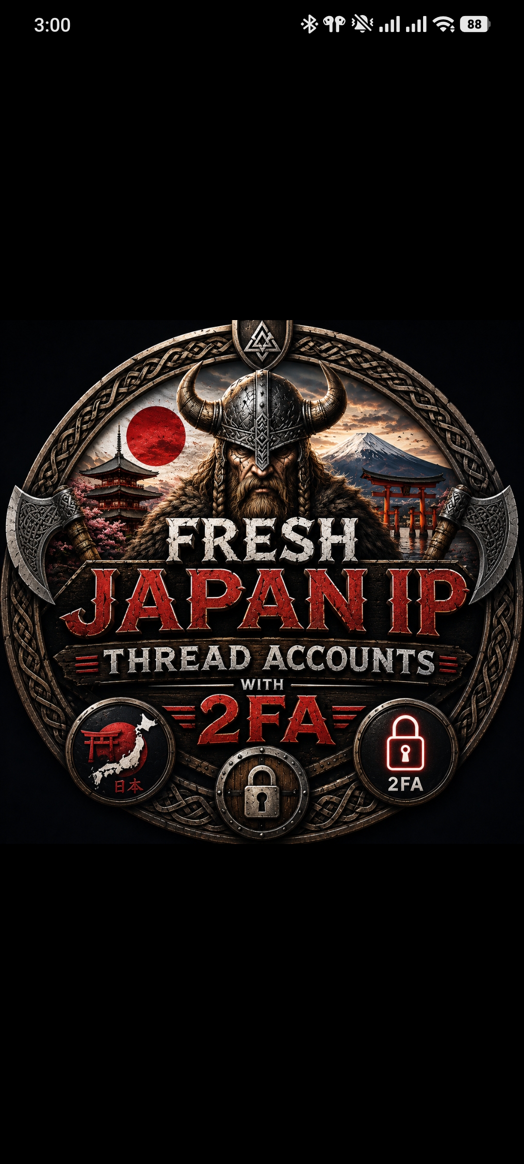 Fresh Japan IP Thread Accounts With 2FA